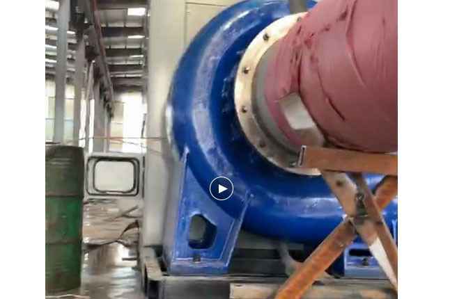 珠海富贵电子商务有限公司流量5100立方大型柴油机混流泵机组测试中